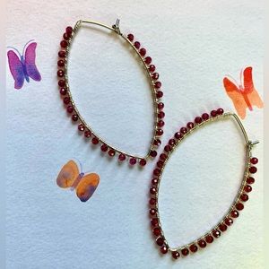 Garnet Earrings-Handcrafted, NWT